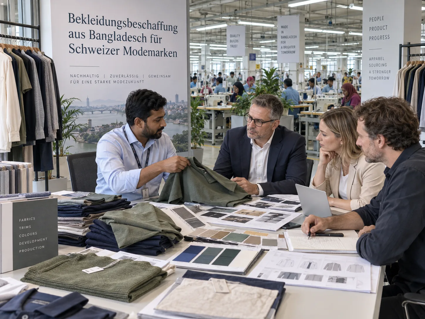 Bekleidungsbeschaffung aus Bangladesch für Schweizer Modemarken